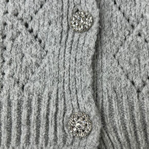 Anthropologie Maeve Eyelet Knit Cardigan Size Small - Picture 5 of 9